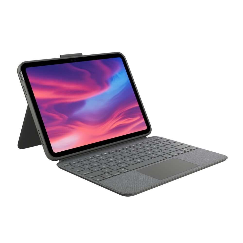 Logitech Combo Touch - iPad (10. Gen.) - Oxford Grey - Deutsch