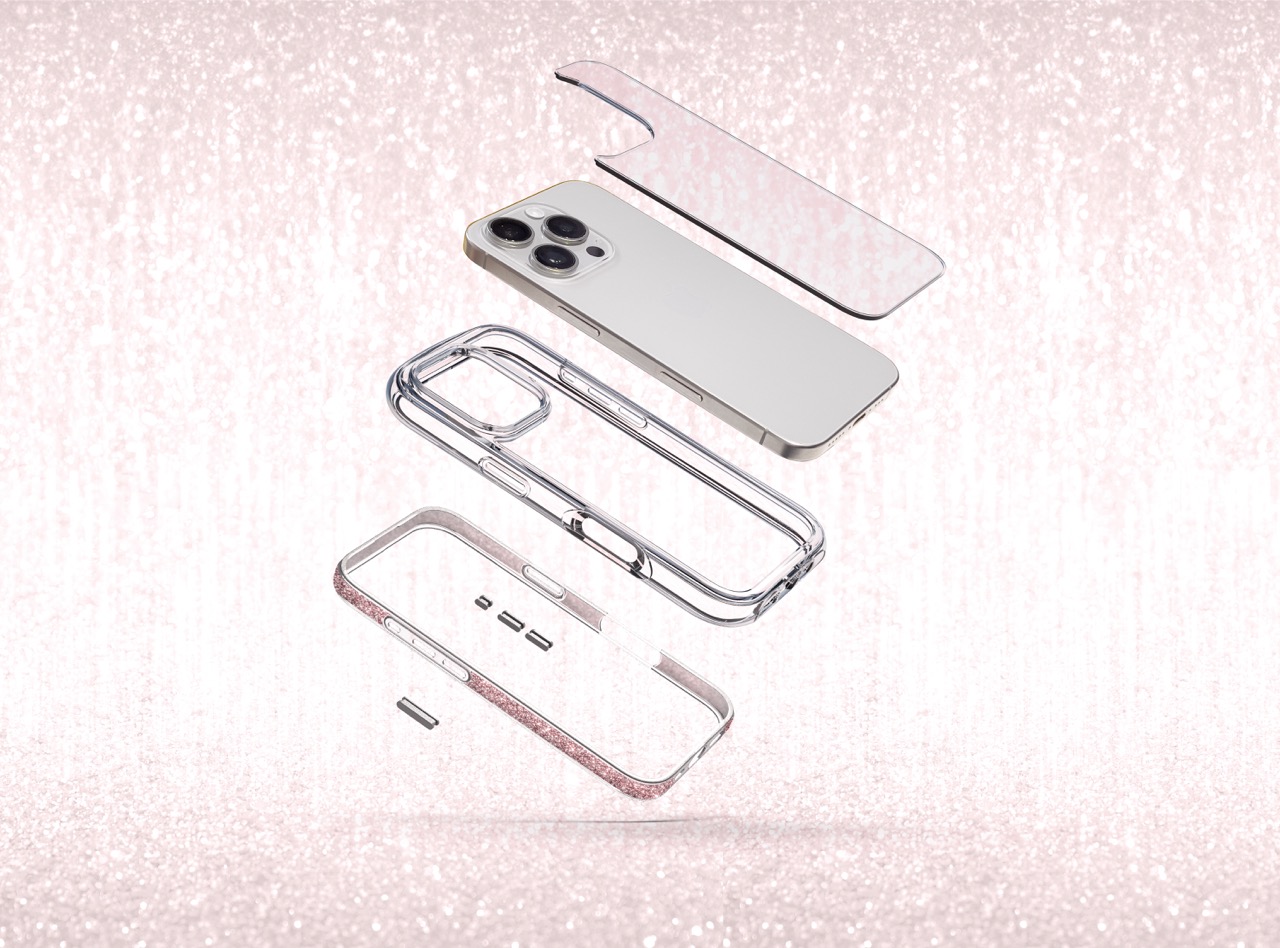 LAUT AERO SPARKLE Case - MagSafe-kompatibel - iPhone 16 Serie