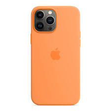 Apple Silikon Case iPhone 13 Pro Max mit MagSafe (gelborange)
