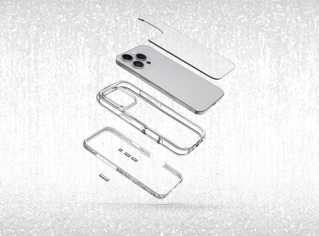 LAUT AERO SPARKLE Case - MagSafe-kompatibel - iPhone 16 Serie
