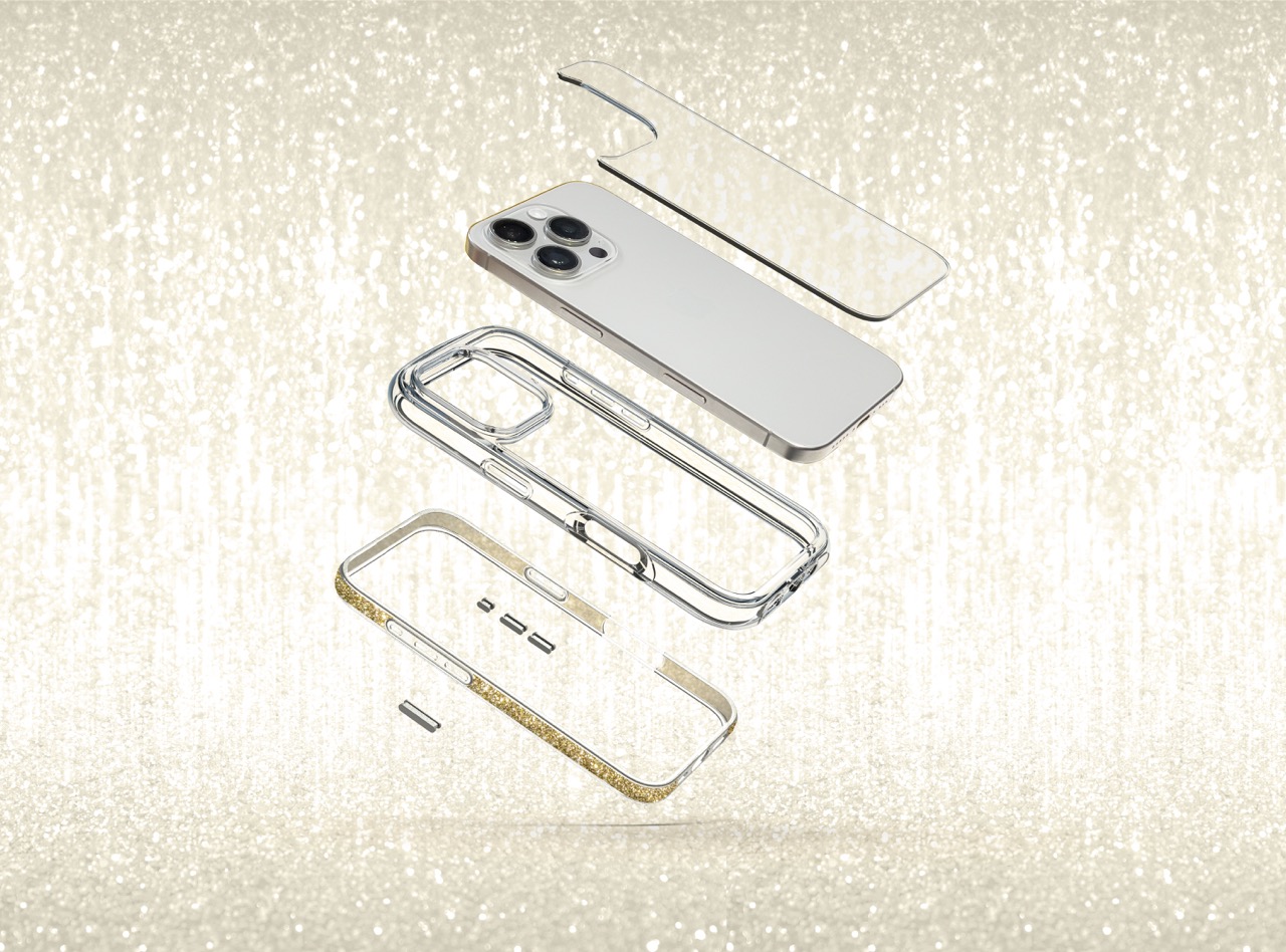LAUT AERO SPARKLE Case - MagSafe-kompatibel - iPhone 16 Serie