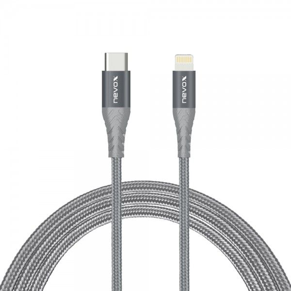 Nevox Lightning auf USB-C Kabel - geflochten