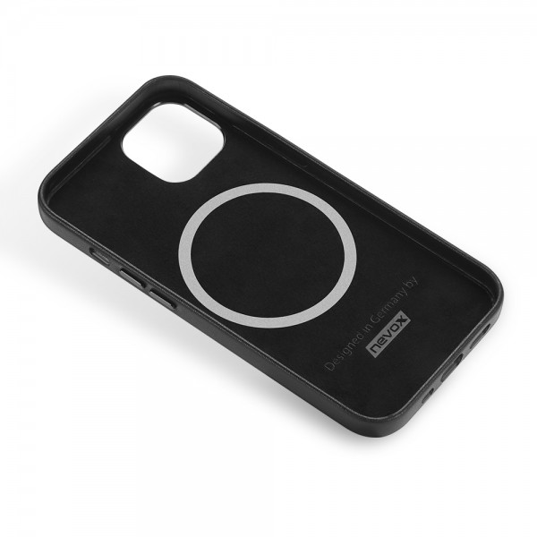 Nevox StyleShell PRO Leder - MagSafe-kompatibel - iPhone 15 Serie - schwarz