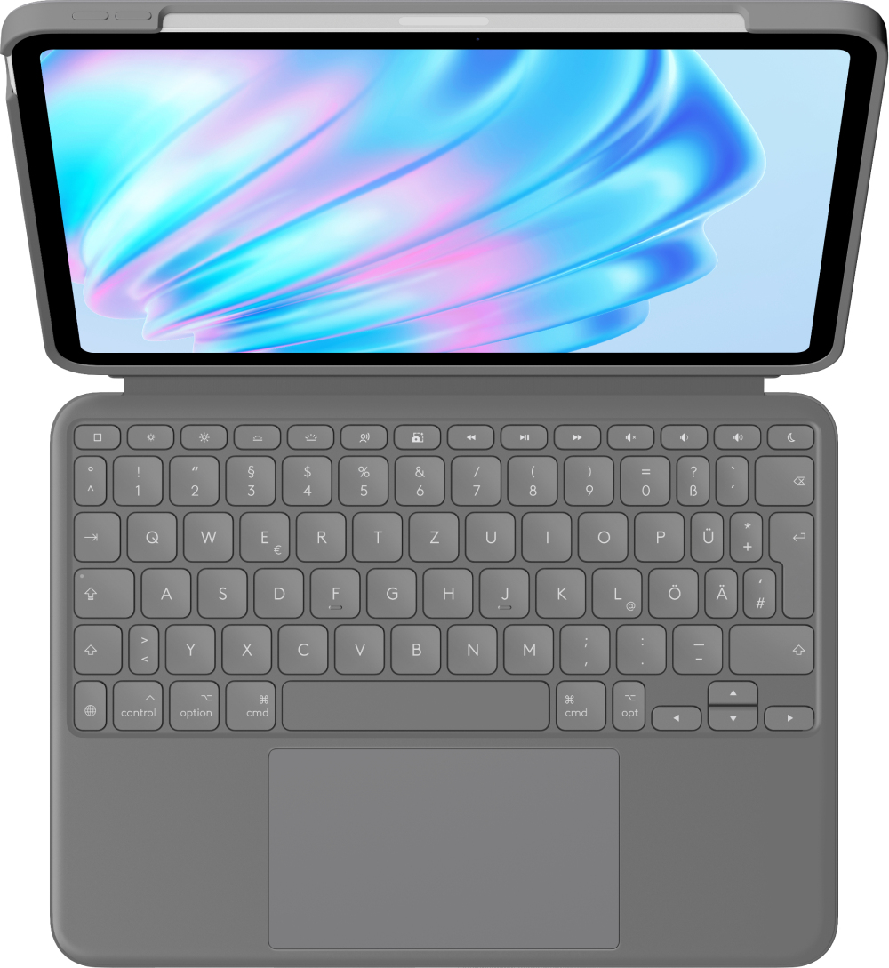 Logitech Combo Touch - iPad Air - Oxford Grey - Deutsch