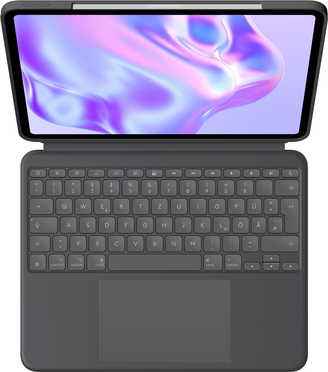 Logitech Combo Touch - iPad Pro - Grafit - Deutsch