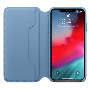 Apple iPhone XS Max Leather Folio - Cape Cod Blue