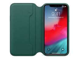 Apple iPhone XS Leather Folio - Forest Green